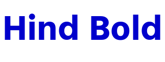 Hind Bold шрифт